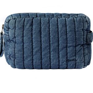 NEW Denim Quilted Pouch